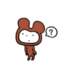 ちょっと悪いクマ（個別スタンプ：6）