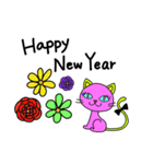ピンクなネコ ティナ（個別スタンプ：30）