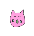 ふぁんふぁんのピンクの猫（個別スタンプ：13）