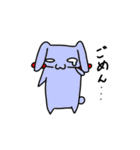 ほっぺたはみだしうさぎ（個別スタンプ：4）