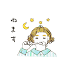 ぽっちゃりふくよか女子（個別スタンプ：3）