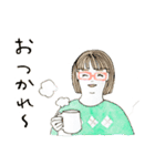 ぽっちゃりふくよか女子（個別スタンプ：4）