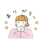 ぽっちゃりふくよか女子（個別スタンプ：5）