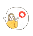 ぽっちゃりふくよか女子（個別スタンプ：10）