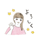 ぽっちゃりふくよか女子（個別スタンプ：15）