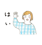 ぽっちゃりふくよか女子（個別スタンプ：18）