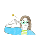 ぽっちゃりふくよか女子（個別スタンプ：19）