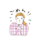 ぽっちゃりふくよか女子（個別スタンプ：21）