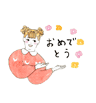 ぽっちゃりふくよか女子（個別スタンプ：30）