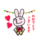 ニコうさぎ2（個別スタンプ：13）