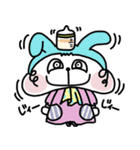 ミルクうさぎ（個別スタンプ：17）