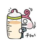 ミルクうさぎ（個別スタンプ：18）