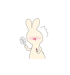 かわいいうさぎ(シンプル)（個別スタンプ：2）