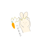 かわいいうさぎ(シンプル)（個別スタンプ：12）
