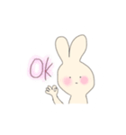 かわいいうさぎ(シンプル)（個別スタンプ：13）