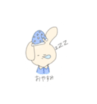 かわいいうさぎ(シンプル)（個別スタンプ：15）