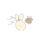 かわいいうさぎ(シンプル)（個別スタンプ：32）