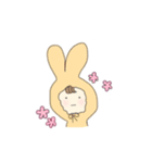 かわいいうさぎ(シンプル)（個別スタンプ：35）