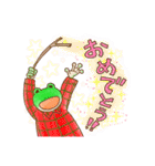 ちこちゃんとともだち ～かえると女の子～（個別スタンプ：36）