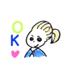 茜ちゃんとアロマ 音楽 着物好きなお友達。（個別スタンプ：7）