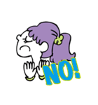 girl has purple hair（個別スタンプ：2）