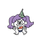 girl has purple hair（個別スタンプ：4）