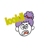 girl has purple hair（個別スタンプ：5）