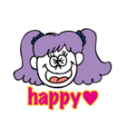 girl has purple hair（個別スタンプ：8）