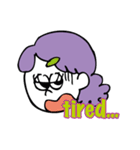 girl has purple hair（個別スタンプ：9）