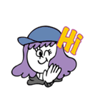 girl has purple hair（個別スタンプ：10）