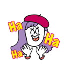 girl has purple hair（個別スタンプ：25）