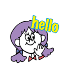 girl has purple hair（個別スタンプ：29）