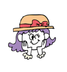 girl has purple hair（個別スタンプ：33）