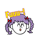 girl has purple hair（個別スタンプ：39）