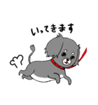 短足犬 ゆるスタンプ(ミニチュアダックス)（個別スタンプ：1）