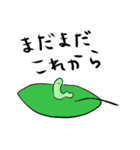 けなげな前向きあおむし（個別スタンプ：6）
