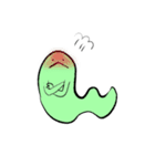 けなげな前向きあおむし（個別スタンプ：19）