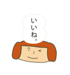 おはなしだいすき まめ子さん（個別スタンプ：2）