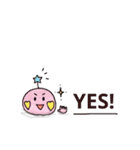 ニコニコ楽しいスタンプ(英語ver.)（個別スタンプ：3）