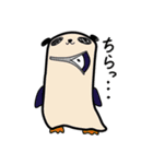 パンダをかぶったペンギン（個別スタンプ：40）