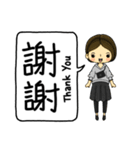 おしゃれな小さな人形（個別スタンプ：9）