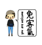 おしゃれな小さな人形（個別スタンプ：10）