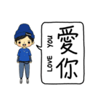 おしゃれな小さな人形（個別スタンプ：30）