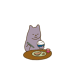 ネコのしゃもじ（個別スタンプ：35）