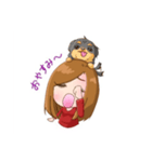あいなとバンビのスタンプ（個別スタンプ：2）