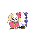 魔女っ子ワンコ（個別スタンプ：4）