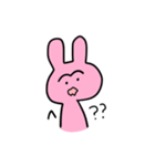 まゆげあにまる うさぎ（個別スタンプ：8）