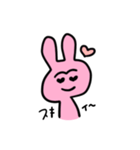 まゆげあにまる うさぎ（個別スタンプ：15）