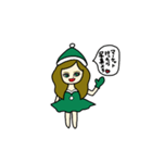 クリスマス女のサリー（個別スタンプ：3）