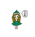 クリスマス女のサリー（個別スタンプ：8）